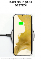 İphone 14 Uyumlu Şeffaf Köşe Korumalı Saydam Telefon Kılıfı thumbnail 6