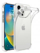 İphone 14 Pro Uyumlu Şeffaf Köşe Korumalı Saydam Telefon Kılıfı - 7