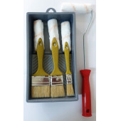 M1 ART Boya Seti 8li-Sünger Parmak rulo 10 cm ,Yedek Başlık 3 Ad,Boya fırcası 3 ad,Uygulama Tavası - 1