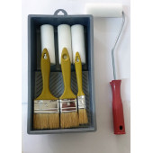 M1 ART Boya Seti 8li-Sünger Parmak rulo 10 cm ,Yedek Başlık 3 Ad,Boya fırcası 3 ad,Uygulama Tavası - 1