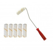 M1 ART Saten Parmak Boya Rulosu 10.cm 1 ADET - Yedek Başlık 5.ADET - 1