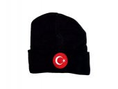 salarticaret LACİVERT BERE TÜRK BAYRAKLI KIŞLIK AKRİLİK BERE - 1