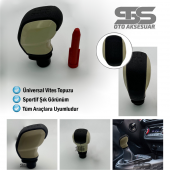 Spor Vites Topuzu Bej Rengi Her Araca Uyumlu Üniversal - 1