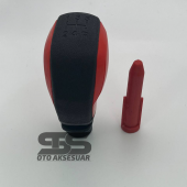 Spor Vites Topuzu Kırmızı Rengi Her Araca Uyumlu Üniversal - 6