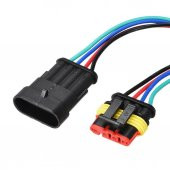 4 KABLOLU KARŞILIKLI KONNEKTÖR SOKET SU GEÇİRMEZ DAYANIKLI thumbnail 2