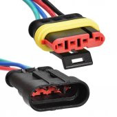 5 TAKIM 4 KABLOLU KARŞILIKLI KONNEKTÖR SOKET SU GEÇİRMEZ DAYANIKLI thumbnail 3