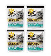 4 ADET PATİCAN SİLİKA KRİSTAL KEDİ KUMU 3.8 LT - 2