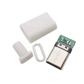 TYPE-C USB 3.1 Şarj Soketi 24 Pin Erkek Fiş - Beyaz thumbnail 3