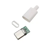 TYPE-C USB 3.1 Şarj Soketi 24 Pin Erkek Fiş - Beyaz thumbnail 2
