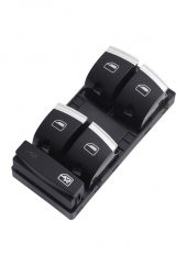 AUDİ Q7 SOL DÖRTLÜ CAM AÇMA DÜĞMESİ ANAHTARI KROM 2007-2014 thumbnail 1