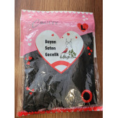 Kadın Saten Gecelik Siyah L Beden - 2