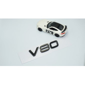 DK Tuning V80 Siyah ABS 3M 3D Bagaj Yazı Logo Volvo İle Uyumlu - 2