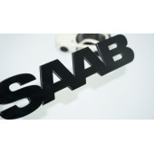 DK Tuning Saab Bagaj Parlak Siyah ABS Logo Amblem Arma - 1