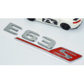 DK Tuning E63S Bagaj Kırmızı Krom ABS Yazı Logo Benz İle Uyumlu thumbnail 3