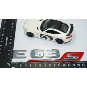 DK Tuning E63S Bagaj Kırmızı Krom ABS Yazı Logo Benz İle Uyumlu thumbnail 4