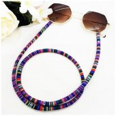 Mor Renk Kadın Retro Gözlük İpi - 1