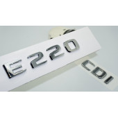 DK Tuning E220 CDi Bagaj Krom ABS 3M 3D Yazı Logo Benz İle Uyumlu - 1