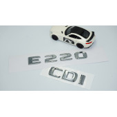 DK Tuning E220 CDi Bagaj Krom ABS 3M 3D Yazı Logo Benz İle Uyumlu - 2