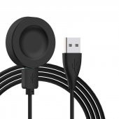 KNY Huawei Watch 3 Pro İçin USB Wireless Şarj Kablosu Siyah - 1