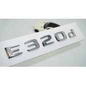 DK Tuning E320d Bagaj Krom ABS 3M 3D Yazı Logo Benz İle Uyumlu - 1