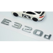 DK Tuning E320d Bagaj Krom ABS 3M 3D Yazı Logo Benz İle Uyumlu - 3