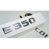 DK Tuning E350 CDi Bagaj Krom ABS 3M 3D Yazı Logo Benz İle Uyumlu - 1