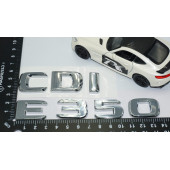 DK Tuning E350 CDi Bagaj Krom ABS 3M 3D Yazı Logo Benz İle Uyumlu - 4