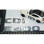 DK Tuning E400 CDi Bagaj Krom ABS 3M 3D Yazı Logo Benz İle Uyumlu thumbnail 4