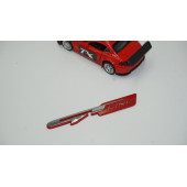 DK Kia GT Line Bagaj Logo 3M 3D Krom Kırmızı Metal Logo - 2