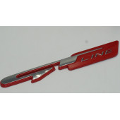 DK Kia GT Line Bagaj Logo 3M 3D Krom Kırmızı Metal Logo - 3