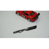 DK Kia GT Line Bagaj Logo 3M 3D Krom Siyah Metal Logo - 2