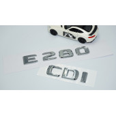 DK Tuning E280 CDi Bagaj Krom ABS 3M 3D Yazı Logo Benz İle Uyumlu - 2