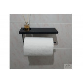 Risingmaber Siyah Metal Havlu Askısı Mutfak Banyo Raflı Havluluk Metal Raflı Havluluk(Koku Hediyeli) - 6