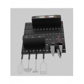 Risingmaber Metal Mat Siyah Asma Aparatlı Mutfak Bölmeli Duvar Organizeri Mutfak Düzenleyici(Koku Hediyeli) - 6