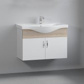 Denko Akyazı 80 cm MDF Alize Banyo Dolabı,Alt Modül ve Lavabo - 1