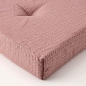 Sandalye Minderi Pembe Renk MeridyenDukkan 35/42x40x4 cm IKEA Cırt Cırtlı Bantlı - 2