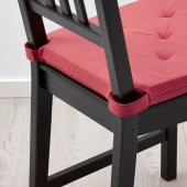 Sandalye Minderi Kırmızı Renk MeridyenDukkan 35/42x40x4 cm IKEA Cırt Cırtlı Bantlı - 2