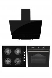 EXEP CITY LUX 3LÜ SİYAH ANKASTRE SET (ED402-EO320-615TD) - 1