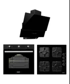 EXEP CITY LUX 3LÜ SİYAH ANKASTRE SET (ED402-EO320-615TD) - 1