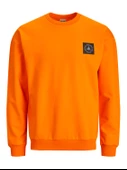 JACK JONES Erkek Yuvarlak Yaka Arkası Baskılı Sweatshirt 12229874 thumbnail 3
