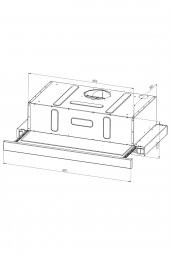 Siyah Aspiratörlü Set Üstü Ocaklı Takım (ds6-905 Aspiratör + Lx-420f Ocak) - 6