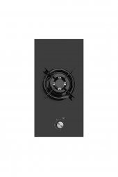 C3-10wf Wok Gözlü Siyah Cam Domino Ankastre Ocak - 1