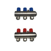 Kollektör Kendinden Vanalı 3 Ağızlı Takım (2 Adet) - 1