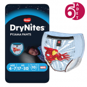 Huggies Drynites  Erkek  4-7 Yaş 17-30 Kg  60 Adet Emici Gece Külodu thumbnail 1