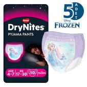 Huggies Drynites Kız 4-7 Yaş 17-30 Kg 50 Adet Emici Gece Külodu - 1