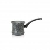 Gri Renk Yeni Granit Büyük Cezve - 1
