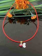 Aksesuar Çarşısı Murano Kırmızı Balık Kolye thumbnail 3