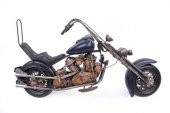 Dekoratif El Yapımı Metal Motorsiklet - 1