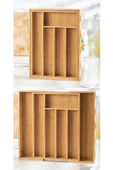 Bambu Ayarlanabilir Çekmece içi Kaşıklık & Çekmece İçi Organizer (25*35*5 / 39*35*5) - 4
