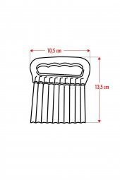 Patates Doğrayıcı Şekilli Sebze Ve Meyve Dilimleyici Hamur Kesme Aparatı Pembe - 3